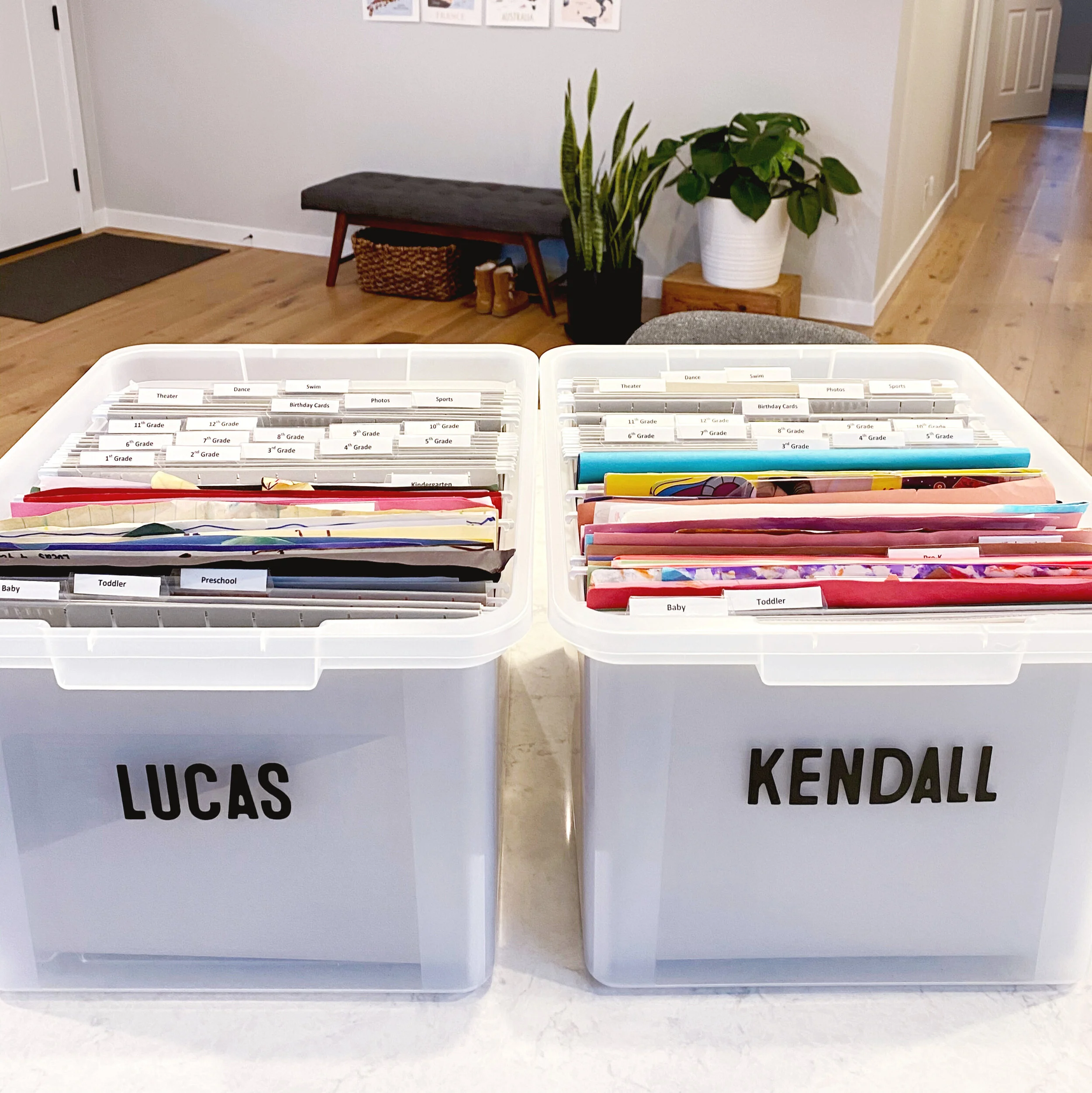 Schoolwork keepsake clearance box